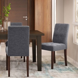 Set of 2 Jefferson Dining Chairs Denim Gray - WyndenHall - 1 of 4
