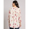 Print V-Neck Pleated Kelly Blouse - 3 of 3