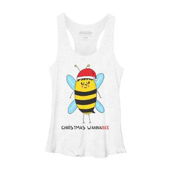 Women's Design By Humans Christmas WannaBEE By adrianserghie Racerback Tank Top