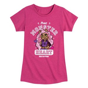 Girls' - Mattel - True Monster At Heart Fitted Short Sleeve Graphic T-Shirt - 1 of 4