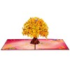 Paper Love 3D Ginko Tree Pop Up Greeting Card, for Fall, Thanksgiving, All Occasions - 5" x 7" Cover with Note Tag - 3 of 4
