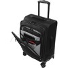 WallyBags Solutions 20 Expandable Spinner Carry-On with Padded Electronics Pockets, Black - 3 of 4
