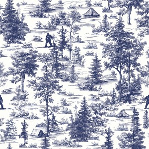 Veer Decor Bigfoot Novelty Toile Peel and Stick Wallpaper - 1 of 4