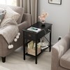 Whizmax End Table with Charging Station- Flip Top Narrow Side Tables With Storage Drawers for Living Room Bedroom Office Small Spaces - 3 of 4