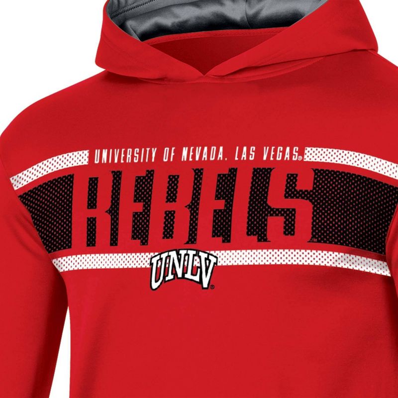 NCAA UNLV Rebels Boys&#39; Poly Hooded Sweatshirt, 3 of 4