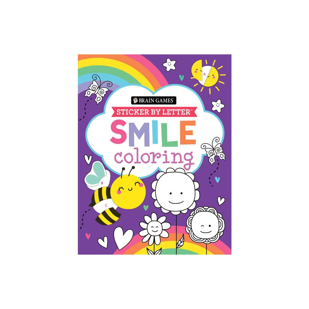 Brain Games - Sticker by Letter - Coloring: Smile - by Publications International Ltd & Brain Games & New Seasons (Paperback)