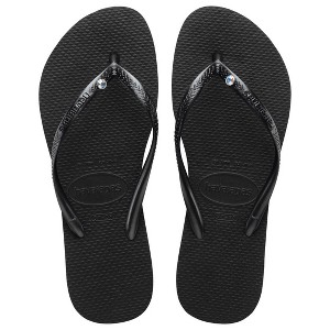 Havaianas Kids' Slim Crystal Flip Flops - 1 of 2