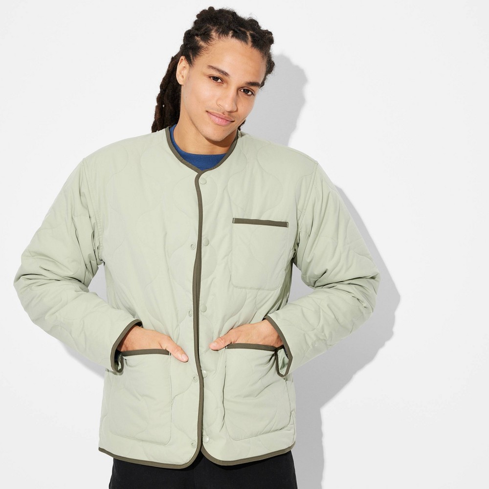 Men's Quilted Jacket - Original Use™ Olive Green XXL