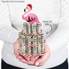 Big Dot of Happiness Flamingle Bells DIY Tropical Christmas Party Money Holder Gift Cash Cake - 3 of 4