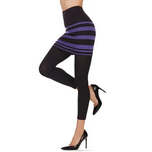 Memoi Women's Pija Capri Skirted Leggings - 1 of 4