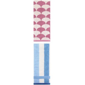 REGALWOVEN Geometric Cotton Soft Absorbent Decorative Hand Towel Set for Bathroom 13" x 29" 2 Pcs - 1 of 4