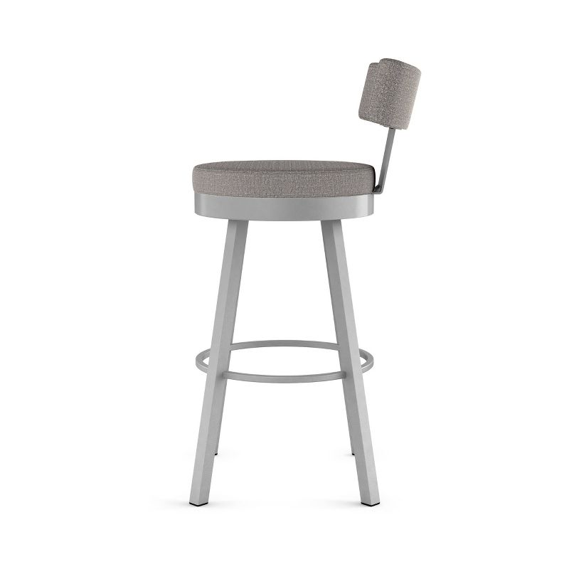 Amisco Morgan Upholstered Counter Height Barstool Gray, 5 of 8
