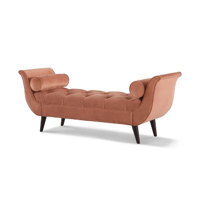 NicBex Modern 64.5" Bedroom Bench Upholstered Accent Stools with 2 Pillows and Wood Frame for Bedroom and Entryway