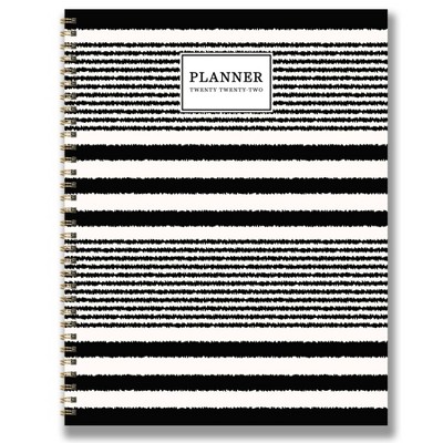 2022 Planner Weekly/Monthly Classic Stripe Large - The Time Factory