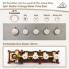 CASAINC 4-Spray Dual Shower Heads 16 Inches Ceiling Mount Fixed and Handheld Shower Head 64 Color Lights 2.5 GPM - 4 of 4