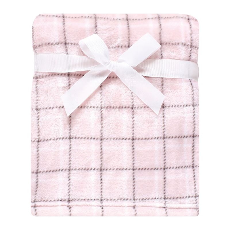 Hudson Baby Infant Girl Plush Blanket with Security Blanket, Pink Bear, One Size, 5 of 6