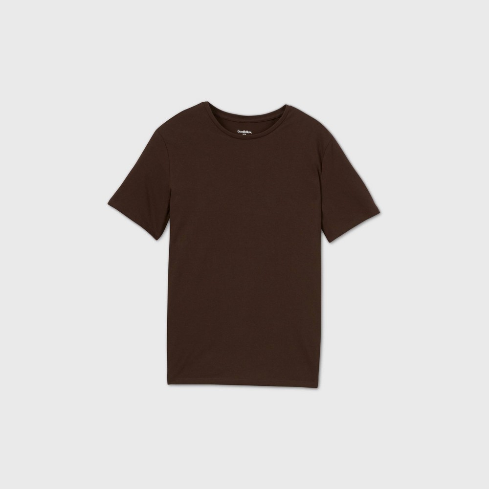 XLT Men's Big & Tall Perfect T-Shirt - Goodfellow & Co Dark Brown XLT