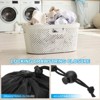 Unique Bargains Tear-Resistant Polyester Traveling Laundry Bag with Drawstring 2 Pcs - 4 of 4