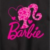 Boys' - Barbie - Barbie Logo Hearts Graphic Long Sleeve Fleece Sweatshirt - 2 of 4