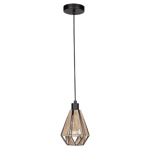 Eglo Lighting Adwickle 1 - Light Pendant in  Black - 1 of 1