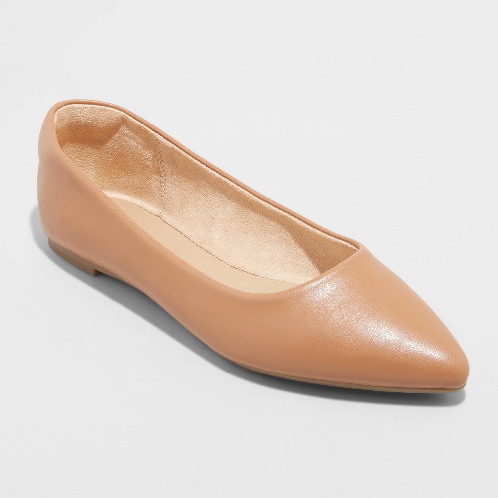 Size 6.5 Women's Corinna Ballet Flats - A New Day Sienna 