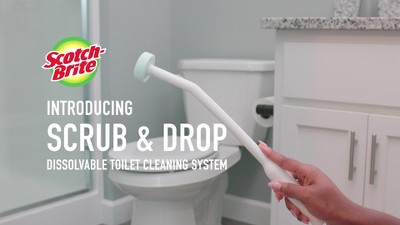 Scotch-brite Power Scour Toilet Cleaning System - 1 Wand & Stand And 5  Scrubbing Pads : Target