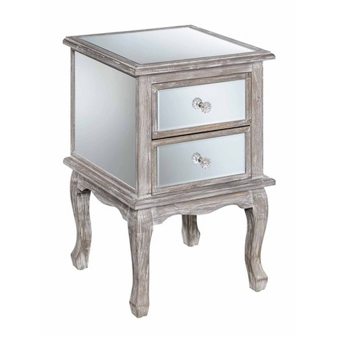 Mirrored side best sale table target