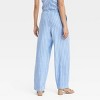 Women's Mid-Rise Wide Leg Linen Pull-On Pants - A New Day™ - 2 of 3