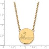 Black Bow Jewelry 14k Yellow Gold Samford Bulldogs NCAA Necklace 18 Inch - 2 of 4