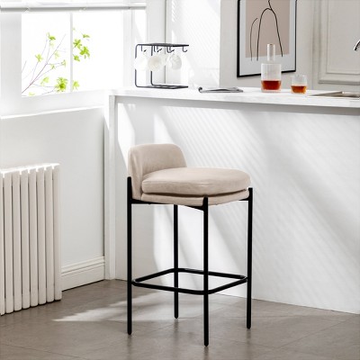 Modern Mid-Back Counter Height Barstool - WOVENBYRD