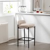 Modern Mid-Back Counter Height Barstool - WOVENBYRD - 2 of 4