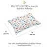 BreathableBaby Cotton Percale Pillowcase, For 13" x 18"/33 x 46 cm Toddler Pillow, Dinosaurs (2-Pack) - 3 of 4