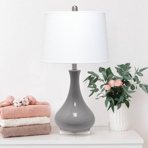 Droplet Table Lamp with Fabric Shade - Lalia Home - 1 of 4