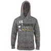 Mens Peanuts Snoopy Troops Mineral Wash Pull Over Hoodie - 2 of 4