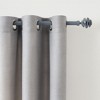 Evideco French Home Goods Adjustable 3/4" Single Window Curtain Rod 50" to 82" Grey - 2 of 4