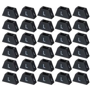 Unique Bargains Trapezoid Reusable Easy to Remove Clothes Hanger Marker 100 Pcs - 1 of 4