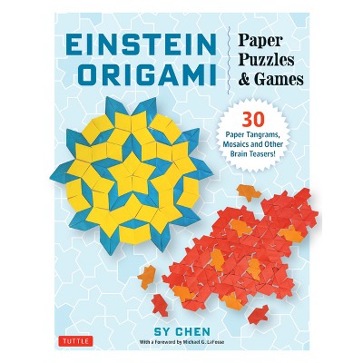 Einstein Origami Paper Puzzles & Games - by  Sy Chen (Paperback)