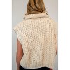 Women's Sleeveless Cable Knit Sweater - Cloud Ten - 2 of 3
