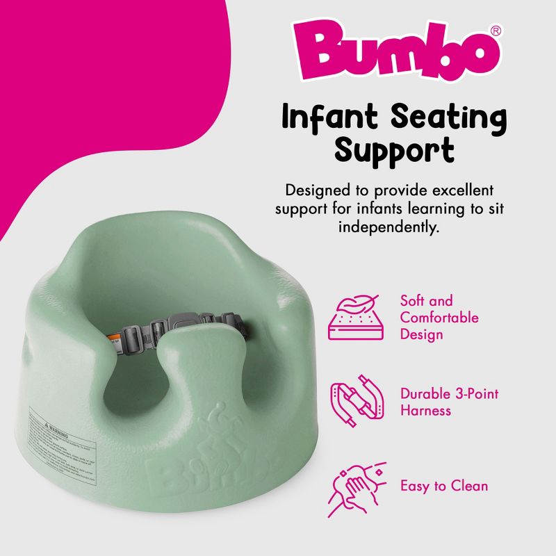 Bumbo Infant Soft Foam Floor Seat with 3 Point Adjustable Harness, 4 of 8