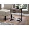 Monarch Specialties Accent Table Side End Nightstand Lamp Living Room Bedroom Laminate Black Transitional - 2 of 4
