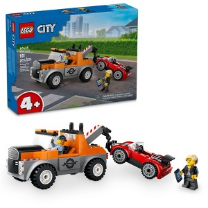 LEGO City Tow Truck and Sports Car Repair Toy for Pretend Play 60435 - 1 of 4