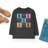 Simply Sage Market Checkered Bunny Coquette Distressed Youth Long Sleeve Tee - 3 of 4