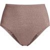 Lands' End Women's Chlorine Resistant Shine High Waisted Bikini Bottoms - 3 of 4