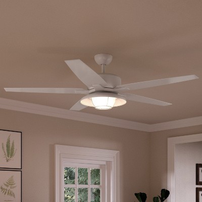 Urban Ambiance Luxury Traditional Indoor or Outdoor Ceiling Fan,  17.6"H x 60"W,  White, UHP9171