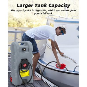 Acekool Portable Fuel Caddy with Manual Transfer Nozzle for Easy Fueling and Storage - 1 of 4