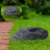 Gardenised Decorative Outdoor Weather-Resistant Artistic Artificial Faux Stone Rock, Garden Patio Granite Grey Fiberglass Stone - 2 of 4