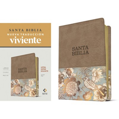 Santa Biblia Ntv, Letra Súper Gigante (Sentipiel, Beige, Letra Roja) - Large Print (Leather Bound)