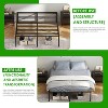 BestMassage 18 Inch Bed Frame High Metal Platform Bed Frame(Black) - 3 of 4