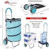 dbest products Bigger Cooler Trolley Dolly Insulated Folding Moroccan Tile Shopping Cart With Removable Bag Rolling Beach Tote Cooler - 3 of 4