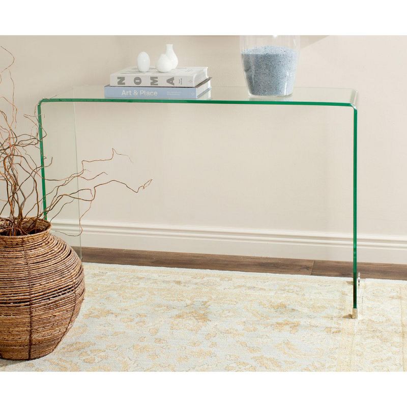 Ambler Glass Console Table - Clear - Safavieh., 2 of 5